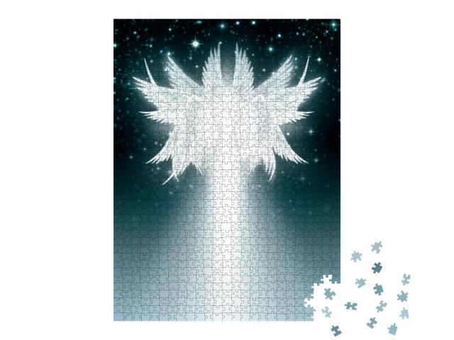 Digital Illustration of an Multi Winged Angel in the Nigh... Jigsaw Puzzle with 1000 pieces