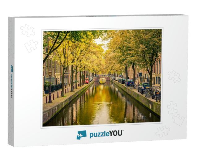 Bridge Over Canal in Amsterdam... Jigsaw Puzzle