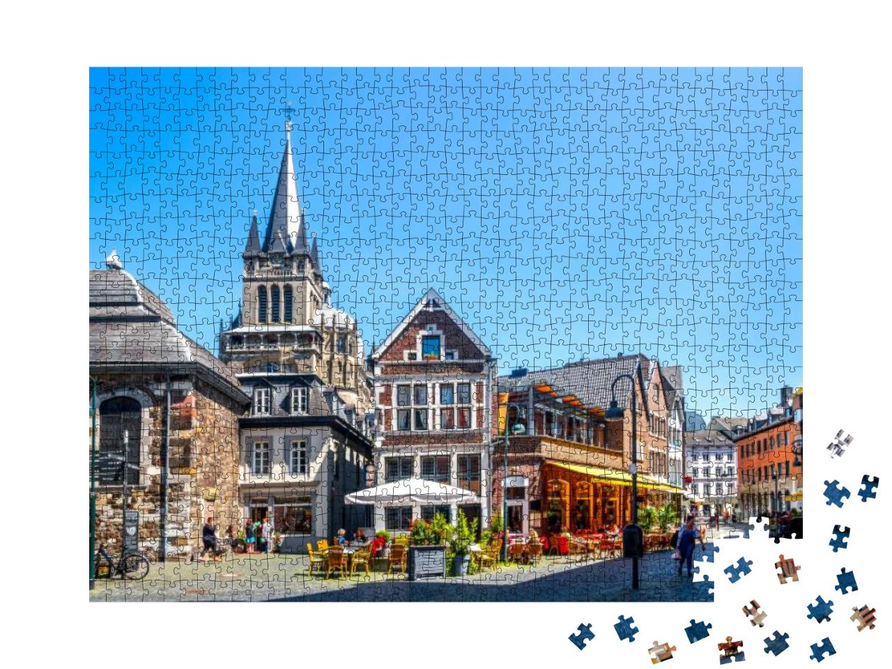 Aachen, Cathedral, Germany... Jigsaw Puzzle with 1000 pieces