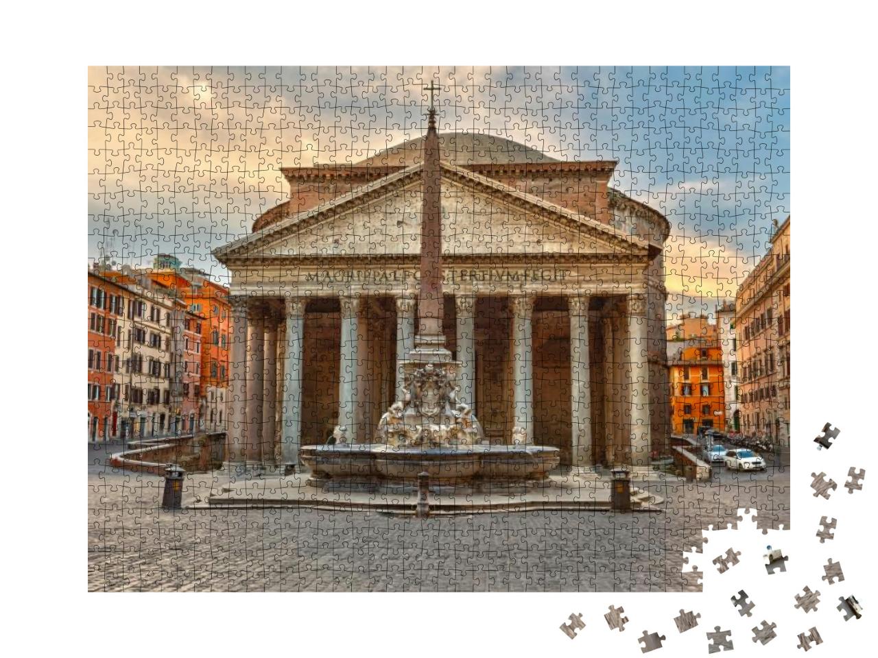 Pantheon in Rome, Italy... Jigsaw Puzzle with 1000 pieces