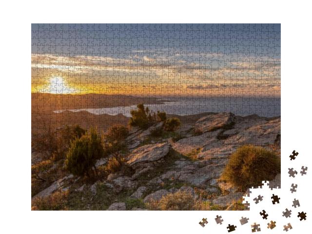 Stones & Autumn Vegetation At an Altitude, in the Mountai... Jigsaw Puzzle with 1000 pieces