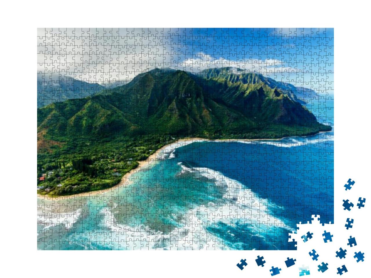 Napali Coast on Kauai, Hawaii... Jigsaw Puzzle with 1000 pieces