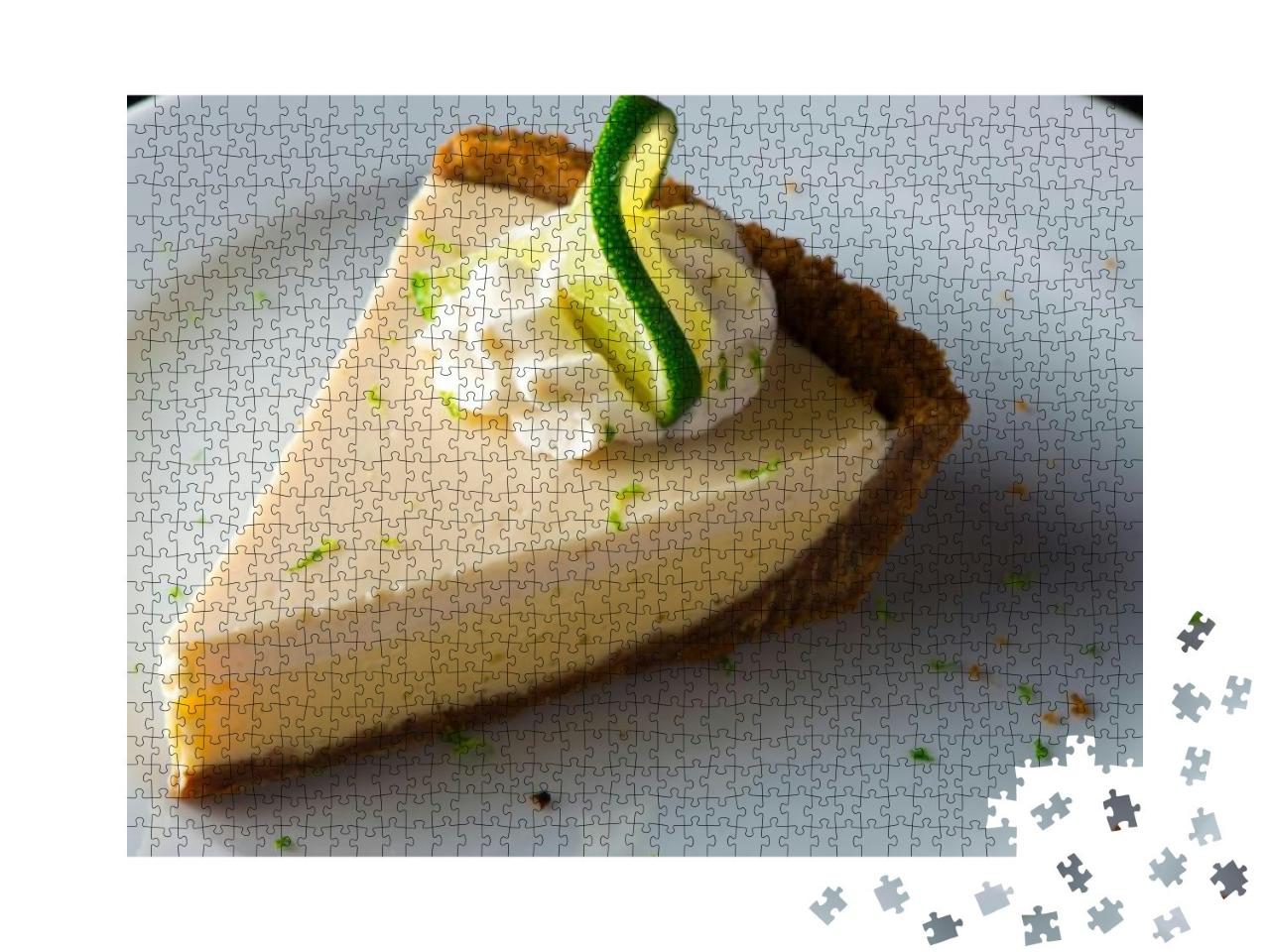 Key Lime Pie. Classic Traditional American Dessert Favori... Jigsaw Puzzle with 1000 pieces