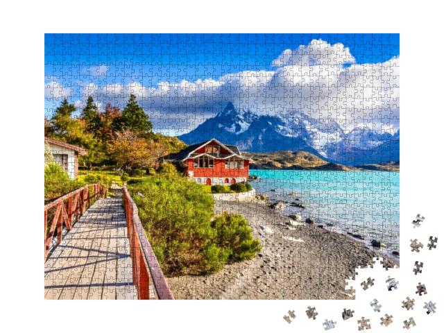 Patagonia, Chile - Torres Del Paine & Lago Pehoe, in the... Jigsaw Puzzle with 1000 pieces