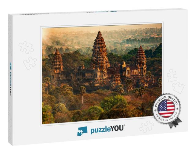 Amazing View Down from Angkor Tom on Late Evening/ Angkor... Jigsaw Puzzle