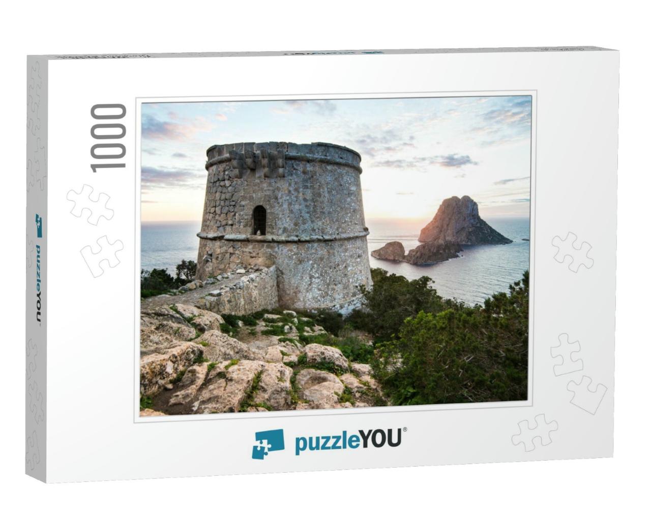 Sunset Over Es Vedra... Island, Ibiza Spain... Jigsaw Puzzle with 1000 pieces