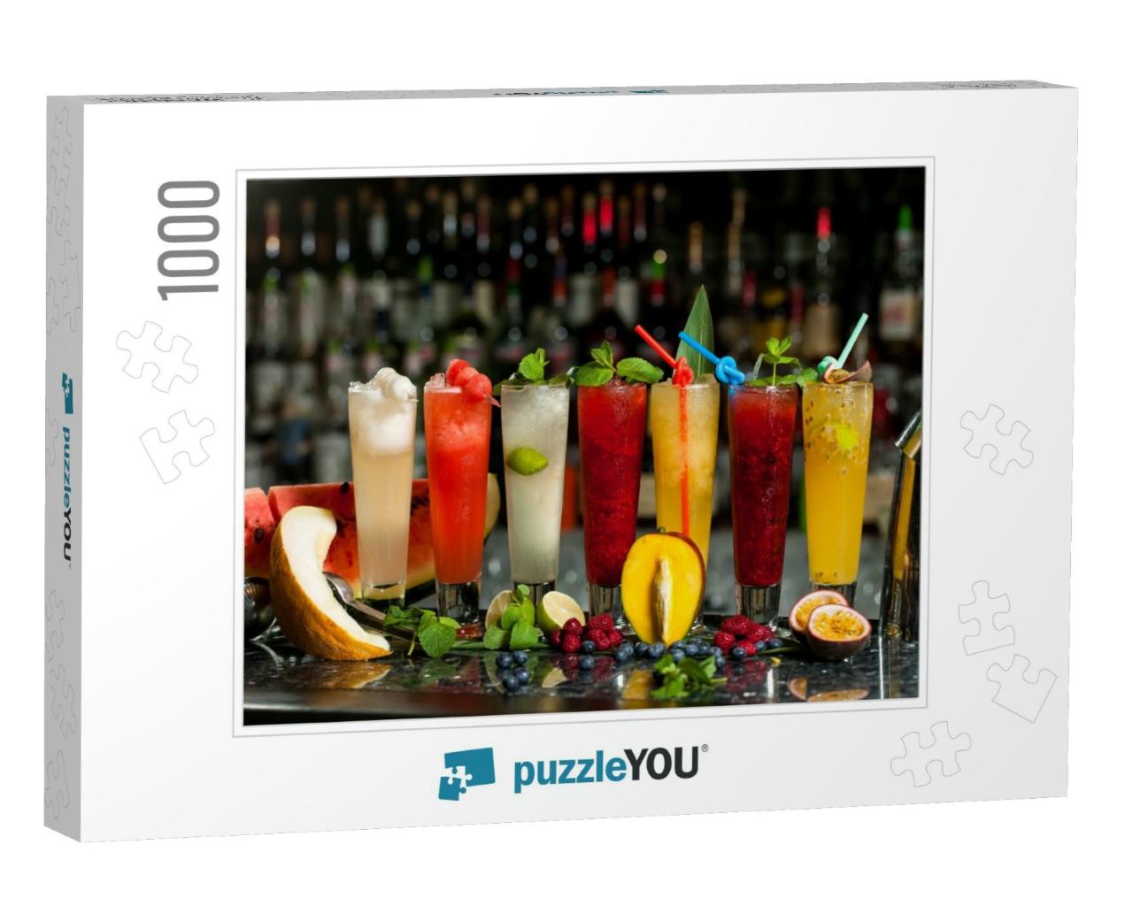 Exotic Alcoholic Cocktails... Jigsaw Puzzle with 1000 pieces