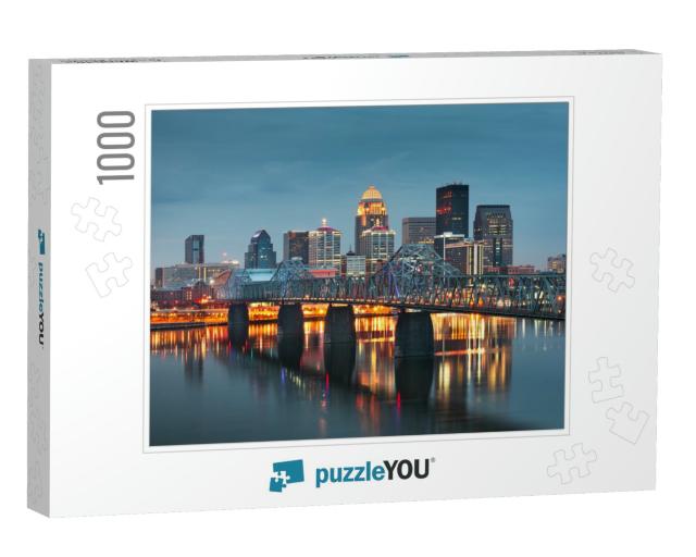 Louisville, Kentucky, USA Downtown Skyline on the Ohio Riv... Jigsaw Puzzle with 1000 pieces