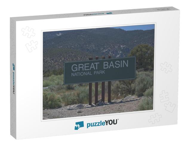 Sign At Entrance to Great Basin National Park in Nevada_6... Jigsaw Puzzle