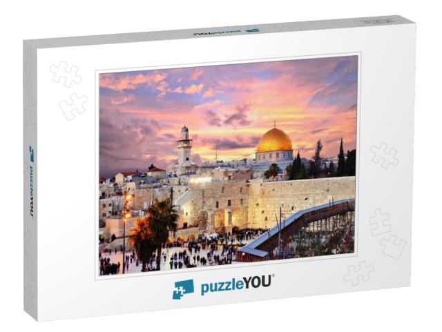 Skyline of the Old City At the Western Wall & Temple Moun... Jigsaw Puzzle