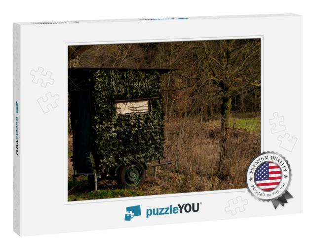 Hiding Place for Hunters At the Edge of a Forest, Shallow... Jigsaw Puzzle