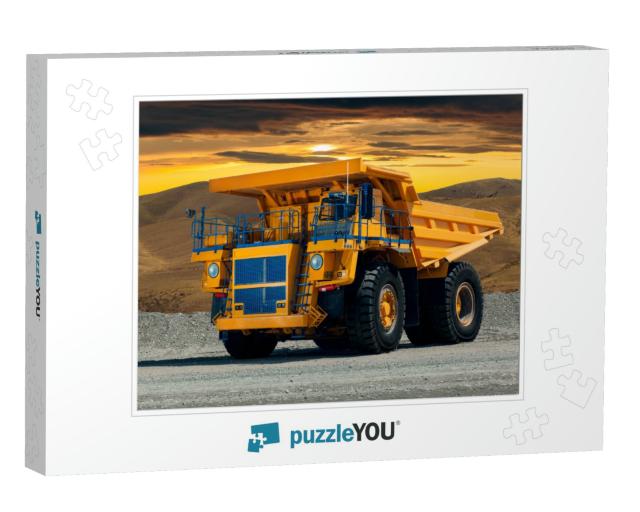 A Large Quarry Dump Truck in a Coal Mine. Loading Coal In... Jigsaw Puzzle
