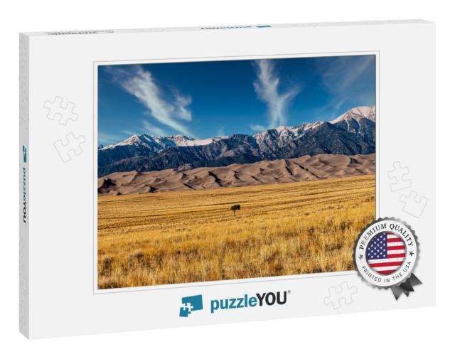 Panoramic View of Great Sand Dunes National Park... Jigsaw Puzzle