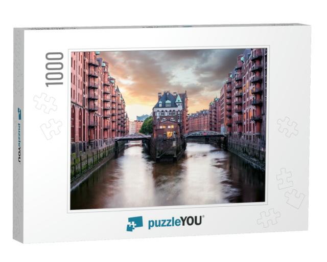 Hamburg Warehouse District... Jigsaw Puzzle with 1000 pieces