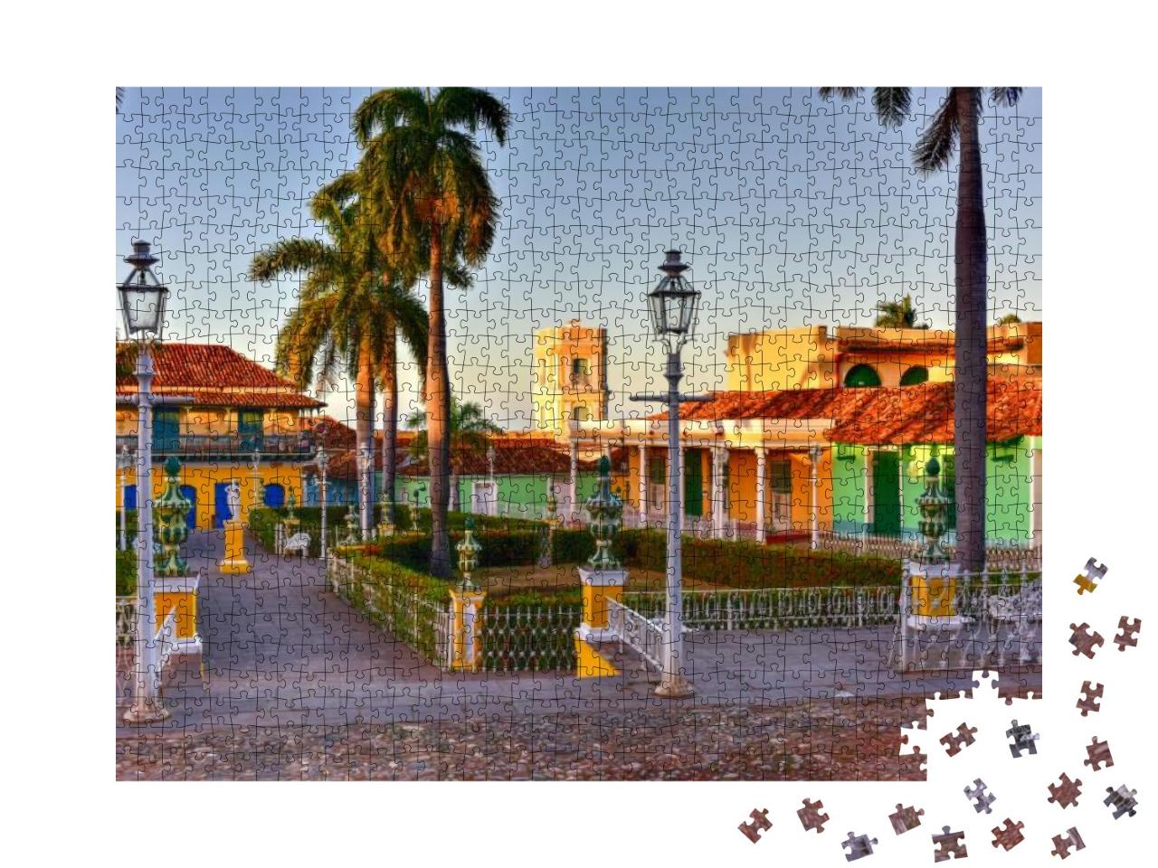Plaza Mayor in the Center of Trinidad, Cuba, a UNESCO Wor... Jigsaw Puzzle with 1000 pieces