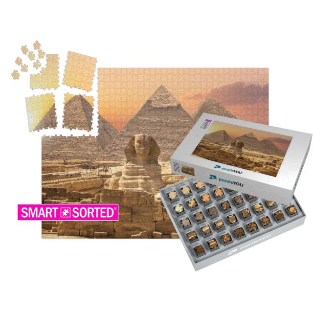 The Sphinx & the Piramids, Famous Wonder of the World, Gi... | SMART SORTED® | Jigsaw Puzzle with 1000 pieces
