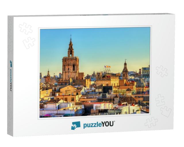 Aerial View of the Old Town in Valencia from the Serranos... Jigsaw Puzzle