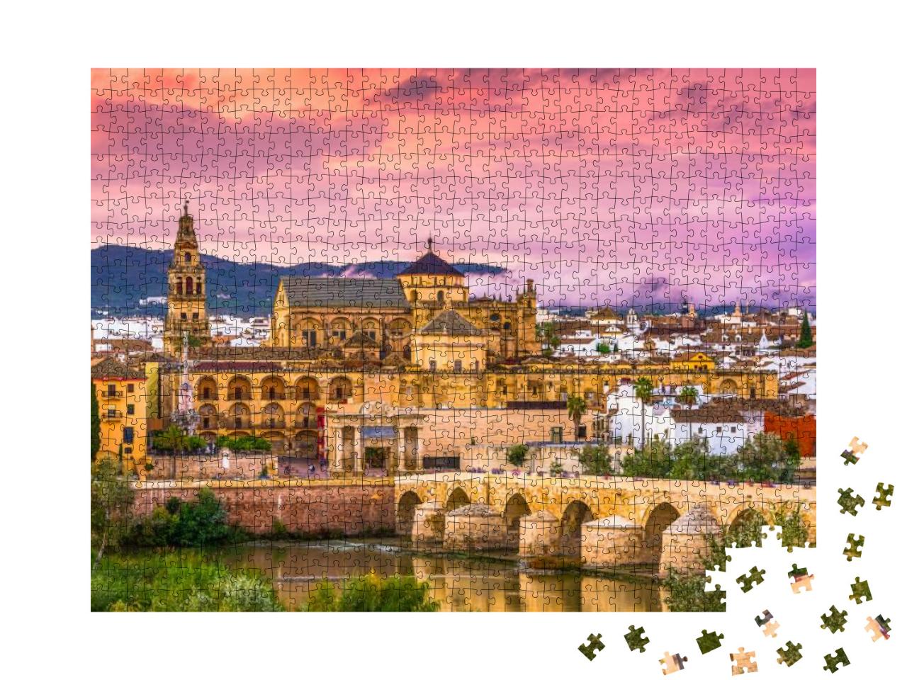 Cordoba, Spain At the Mosque-Cathedral & Roman Bridge... Jigsaw Puzzle with 1000 pieces