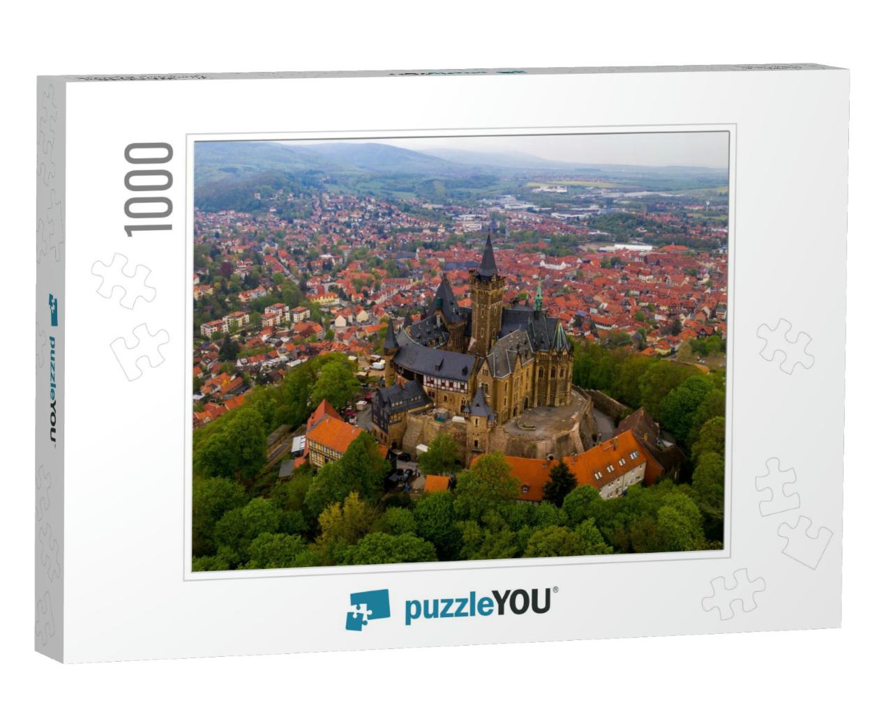 Wernigerode, Harz, Saxony-Anhalt, Germany, Aerial View fr... Jigsaw Puzzle with 1000 pieces