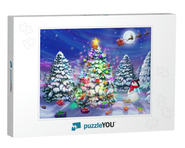 Merry Christmas & Happy New Year! the Christmas Tree Lege... Jigsaw Puzzle