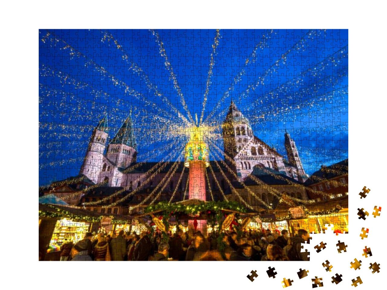 Weihnachtsmarkt, Christmas, Market, Mainz... Jigsaw Puzzle with 1000 pieces