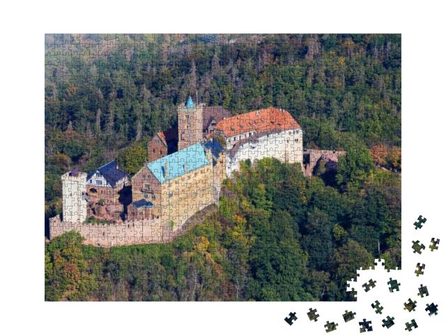 Wartburg Castle, in Eisenach, Germany, Where Martin Luthe... Jigsaw Puzzle with 1000 pieces