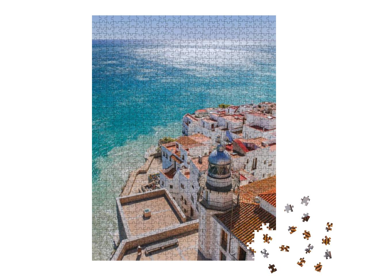 Lighthouse of Peniscola Valencia, Spain... Jigsaw Puzzle with 1000 pieces