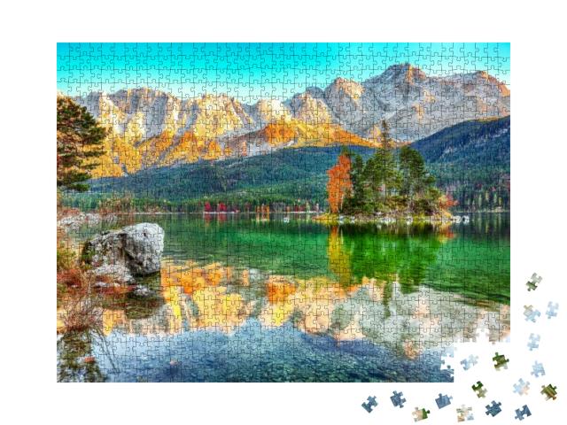 Charming Autumn Landscape of Islands with Pine-Trees in t... Jigsaw Puzzle with 1000 pieces