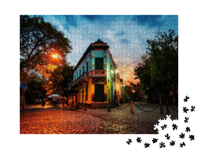 Public Square in La Boca, Buenos Aires, Argentina. Taken... Jigsaw Puzzle with 1000 pieces