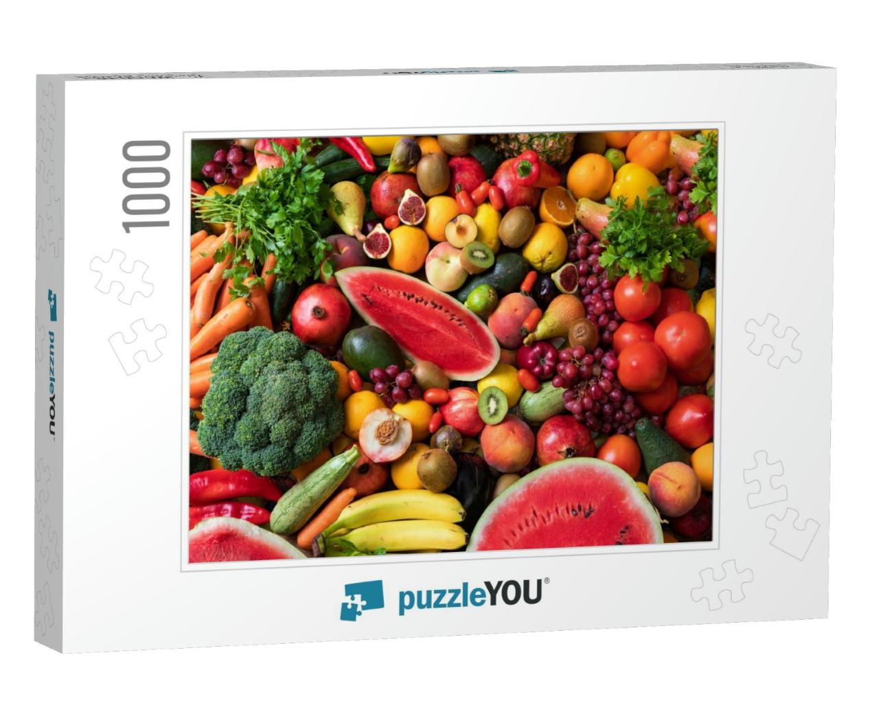 Variety of Fruits & Vegetables... Jigsaw Puzzle with 1000 pieces