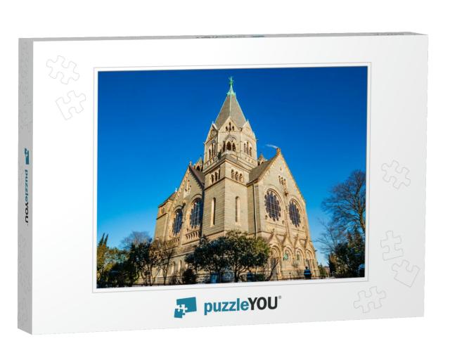Cemetery Church in the Northern Part of Wuppertal Elberfe... Jigsaw Puzzle