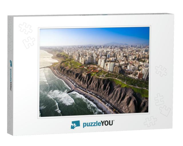 Lima, Peru Panoramic View of Lima from Miraflores... Jigsaw Puzzle