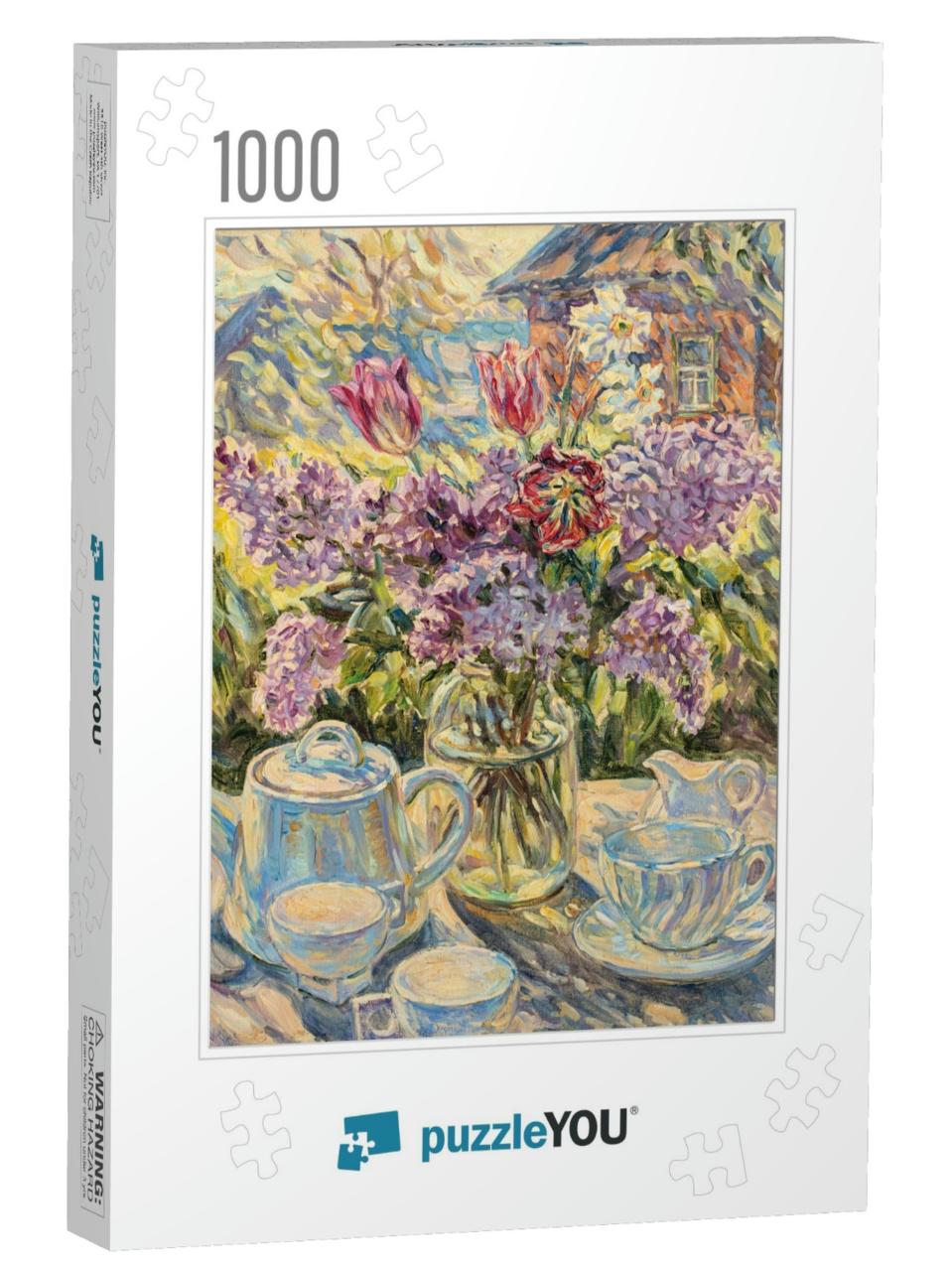Still Life, Oil Painting, Handmade Drawing... Jigsaw Puzzle with 1000 pieces