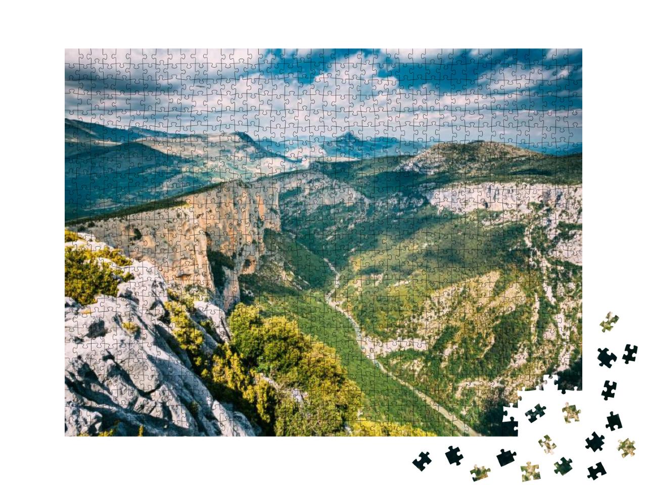 Beautiful Landscape of the Gorges Du Verdon in South-East... Jigsaw Puzzle with 1000 pieces