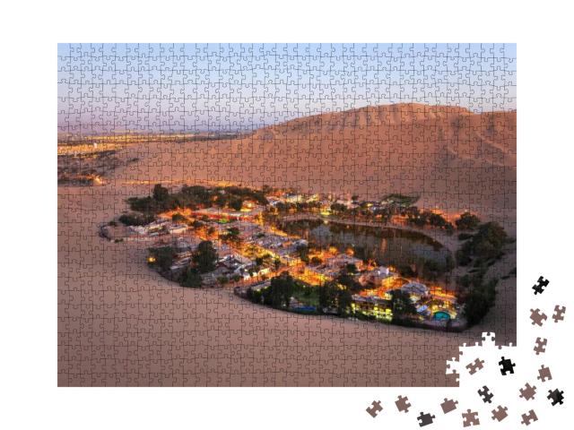 Atacama Desert, Oasis of Huacachina, Peru... Jigsaw Puzzle with 1000 pieces