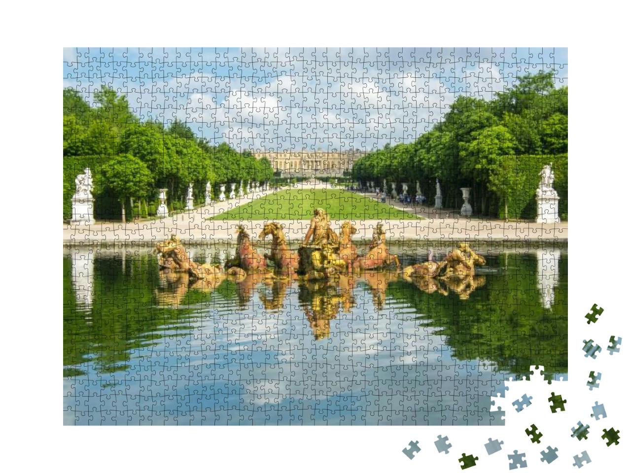Apollo Fountain in Versailles Gardens, Paris, France... Jigsaw Puzzle with 1000 pieces