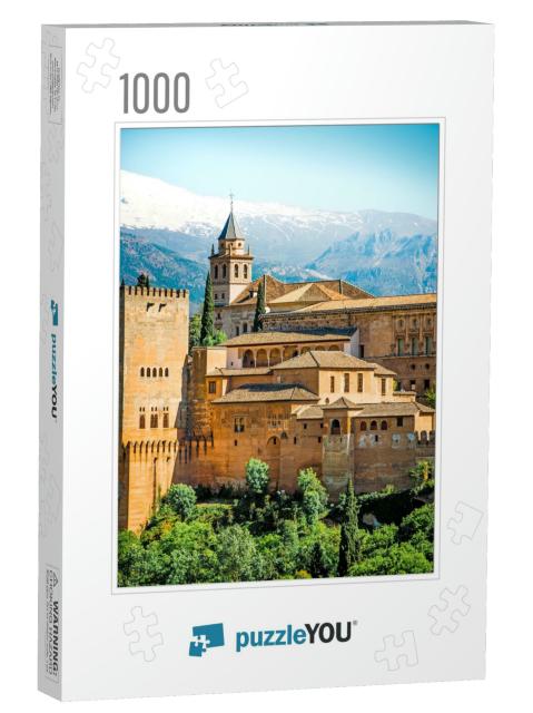 View of the Famous Alhambra, Granada, Spain... Jigsaw Puzzle with 1000 pieces