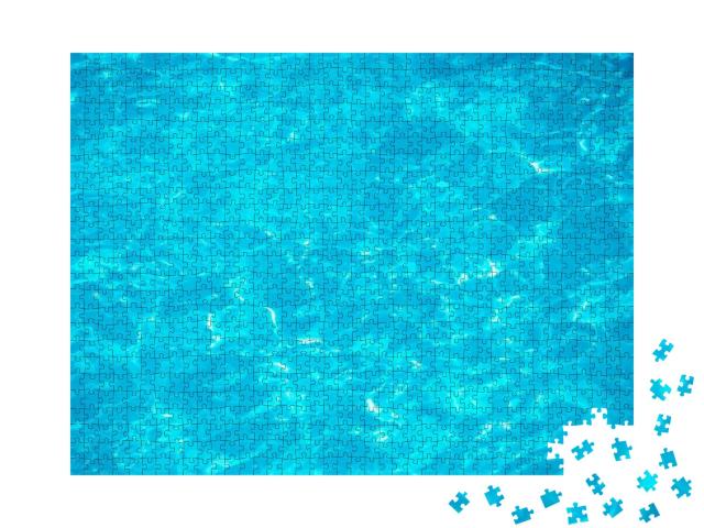 Blue Water in Swimming in Pool... Jigsaw Puzzle with 1000 pieces