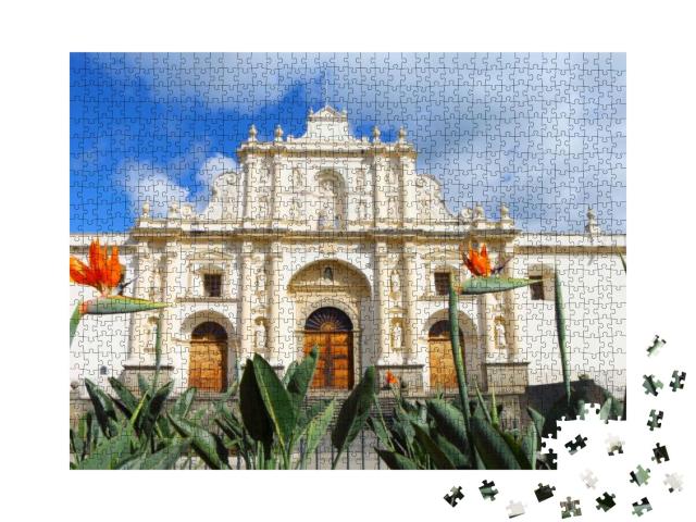 The Former Cathedral San Jose of Antigua Guatemala in Gua... Jigsaw Puzzle with 1000 pieces