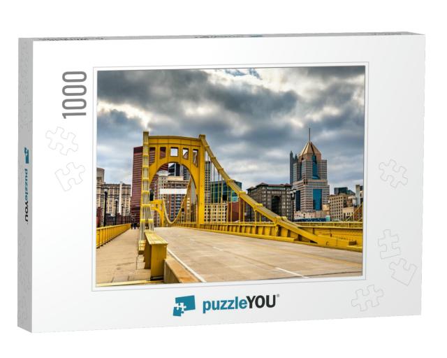 Andy Warhol Bridge Across the Allegheny River in Pittsbur... Jigsaw Puzzle with 1000 pieces