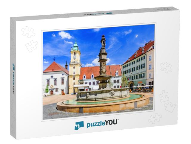 Bratislava, Slovakia. View of Bratislava Main Square with... Jigsaw Puzzle