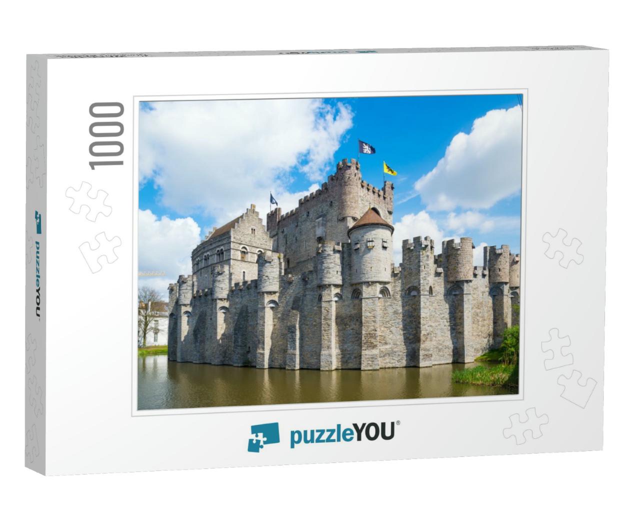 Medieval Castle Gravensteen - Castle of the Counts with S... Jigsaw Puzzle with 1000 pieces
