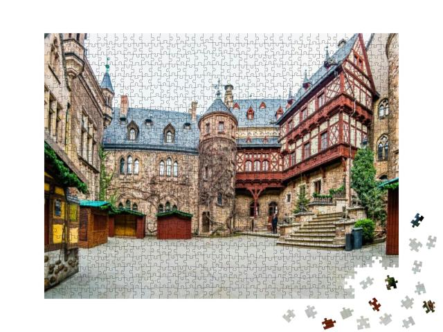 Wernigerode Castle, Saxony Anhalt, Germany... Jigsaw Puzzle with 1000 pieces