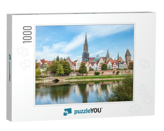 Panorama View of Ulm City Center, Germany... Jigsaw Puzzle with 1000 pieces