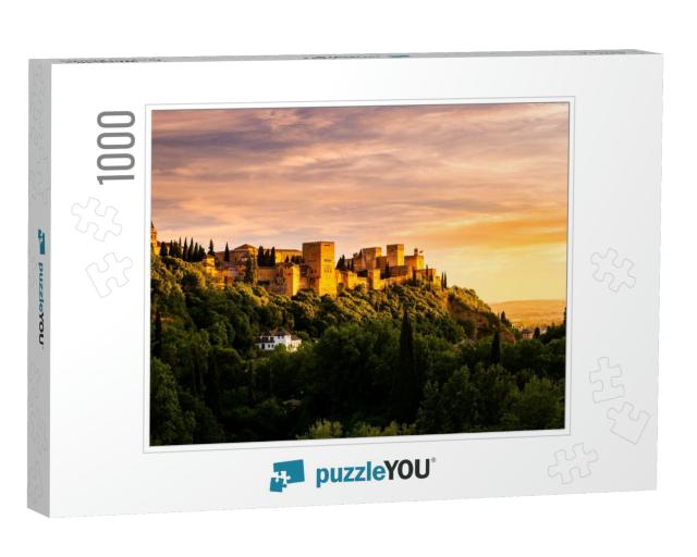 Beautiful Sunset View of Spain's Main Tourist Attraction... Jigsaw Puzzle with 1000 pieces