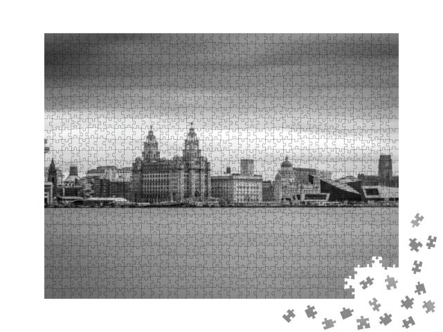 Liverpool Merseyside UK World Famous Waterfront... Jigsaw Puzzle with 1000 pieces