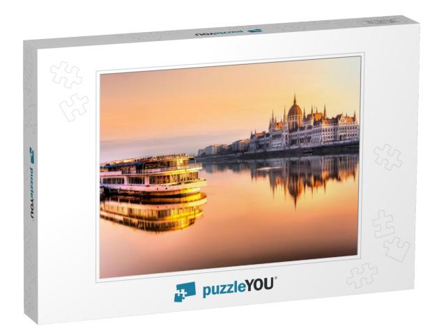 View of Budapest Parliament At Sunrise, Hungary... Jigsaw Puzzle