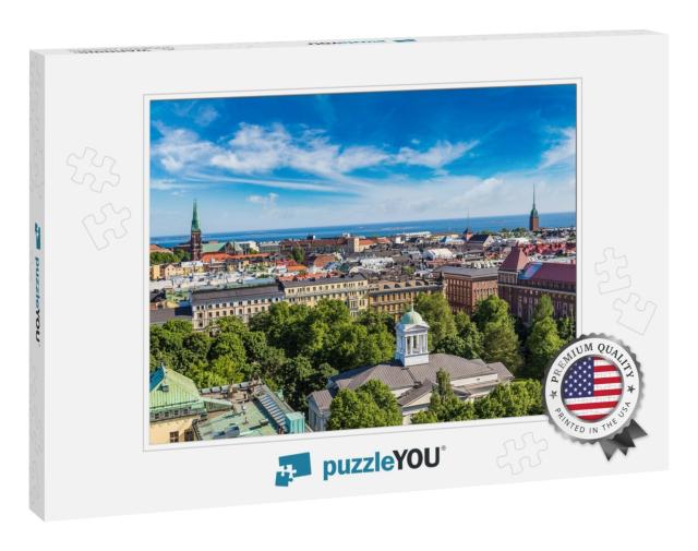 Panoramic Aerial View of Helsinki in a Beautiful Summer D... Jigsaw Puzzle