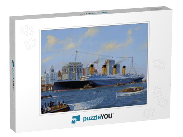 RMS Titanic Passing Lower Manhattan, What-If #2 Jigsaw Puzzle