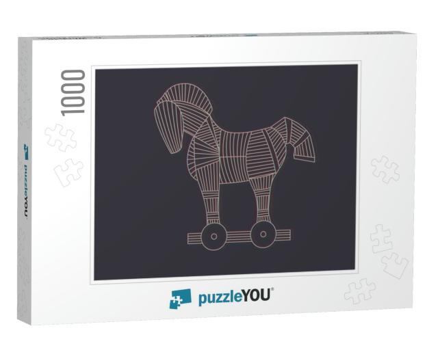 Trojan Horse for Illustration. Stock Vector... Jigsaw Puzzle with 1000 pieces